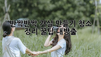 ✨반짝반짝 거실 만들기✨ 청소 & 정리 꿀팁 대방출! 🏡